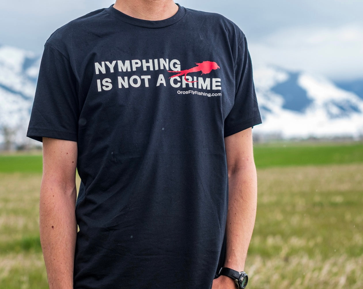 "NYMPHING IS NOT A CRIME" Short Sleeve T-shirt